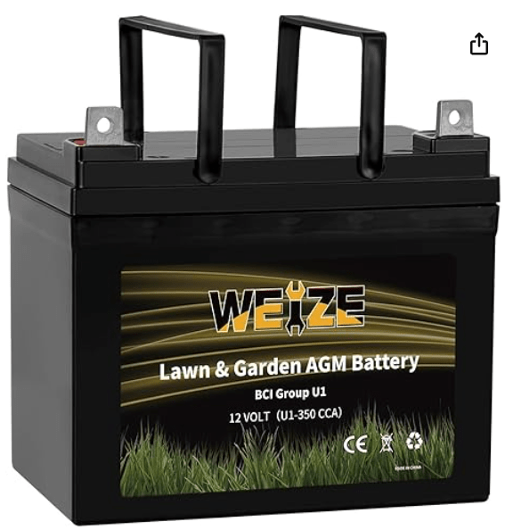 WEIZE Lawn Garden AGM (350CCA)