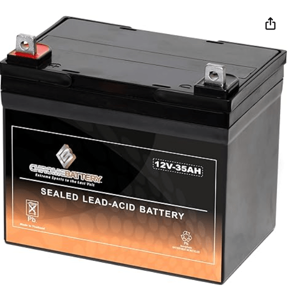 Chrome Battery 12V 35Ah AGM