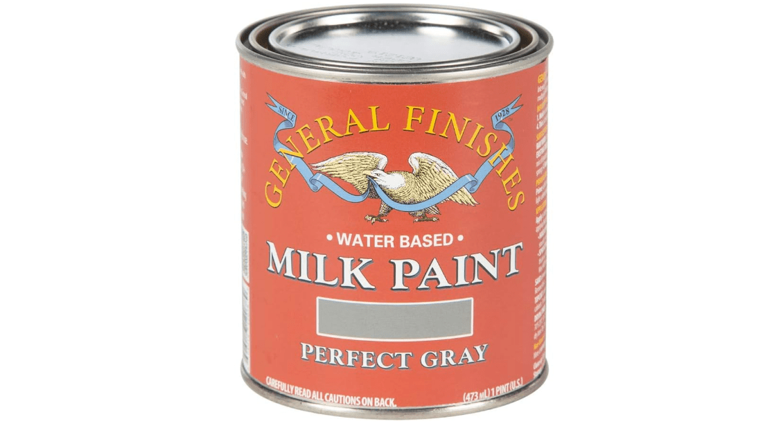 General Finishes Water Based Milk Paint, 1 Pint, Perfect Gray
