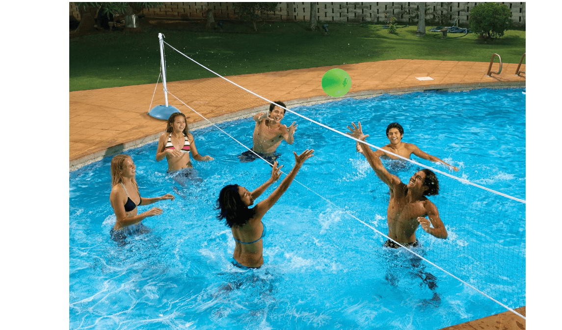 Poolmaster In Ground Swimming Pool Volleyball Game Set