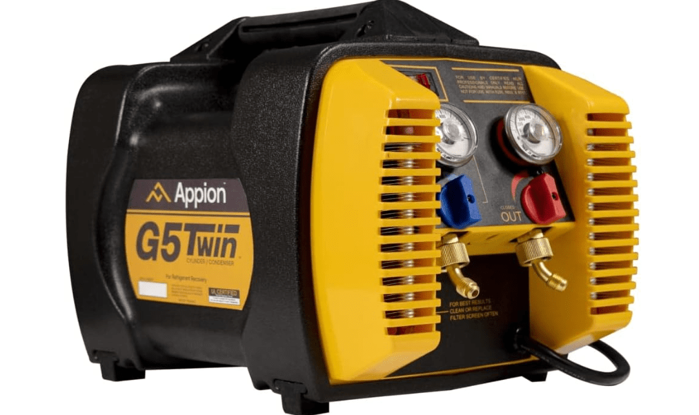 Appion G5TWIN Twin Cylinder Recovery Unit, 3 liters
