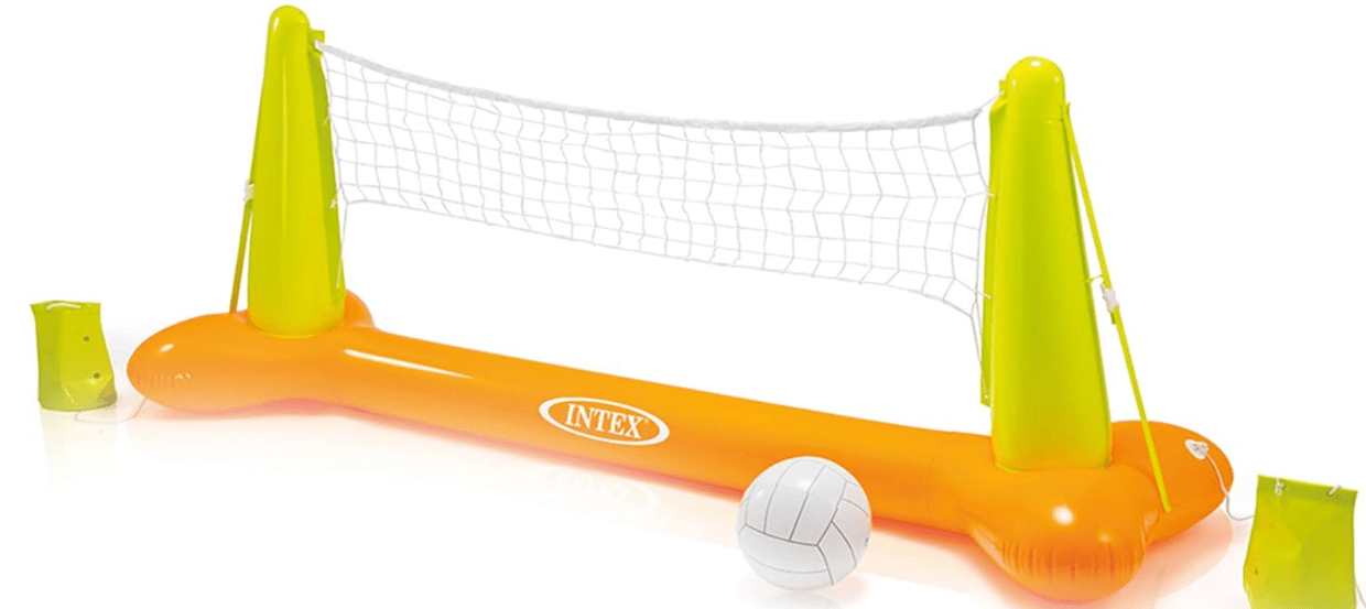 Intex 56508EP Inflatable Floating Swimming Pool Toys Volleyball Game, Green