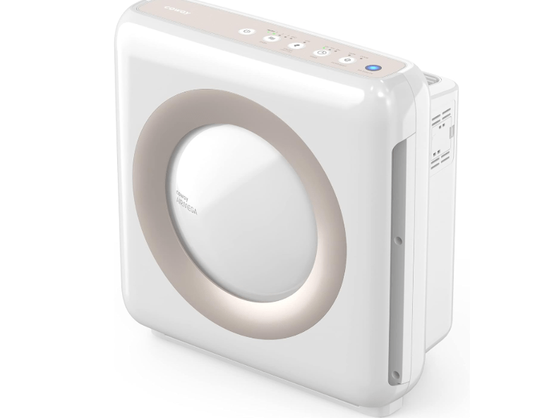 Coway Airmega AP-1512HH(W) True HEPA Purifier with Air Quality Monitoring, Auto, Timer, Filter Indicator, and Eco Mode, 16.8 x 18.3 x 9.7, White
