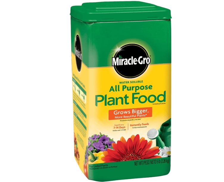 Miracle-Gro Water Soluble All Purpose Plant Food, For All Indoor or Outdoor Plants including Roses, Flowers, Vegetables, Houseplants, Trees, and Shrubs, 5 lbs.
