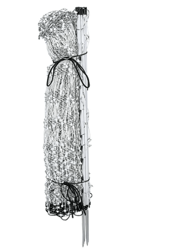 Premier 1 VersaNet® Plus, 30"H x 100'L Portable Electric Garden Net Fence with Built-in Posts | 2" x 2" Strand Spacing at Bottom to Keep Rabbits, Raccoons and Varmints Out of Gardens