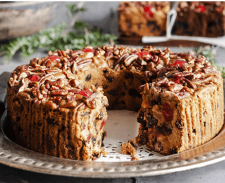 Jane Parker Fruitcake Classic Light Fruit Cake 5 Pound (80 Ounce) Ring in a Collectible Holiday Tin-Holiday-Christmas Cake-The Best Fruitcake You Can Buy