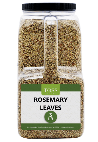 TOSS Dried Rosemary Leaves, 3 LB Herbs Perfect for Seasoning and Spices Blends for Grilling and Cooking