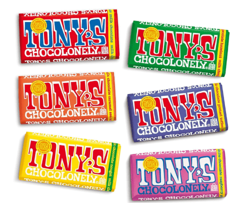 Tony’s Chocolonely Super Duper Milk Chocolate Candy Bar Bundle, Milk & White Chocolate With Sea Salt, Caramel, Pretzel Toffee, Almond, Hazelnu