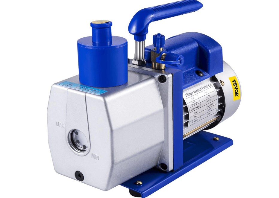 VEVOR Vacuum Pump 6CFM Dual Stage Refrigerant Vacuum Pump 1/2 HP HVAC Rotary Auto Refrigerant Vacuum Pump, Air Conditioner Refrigerant HVAC Air Tool for Automobile Reparation Vacuum Evacuation
