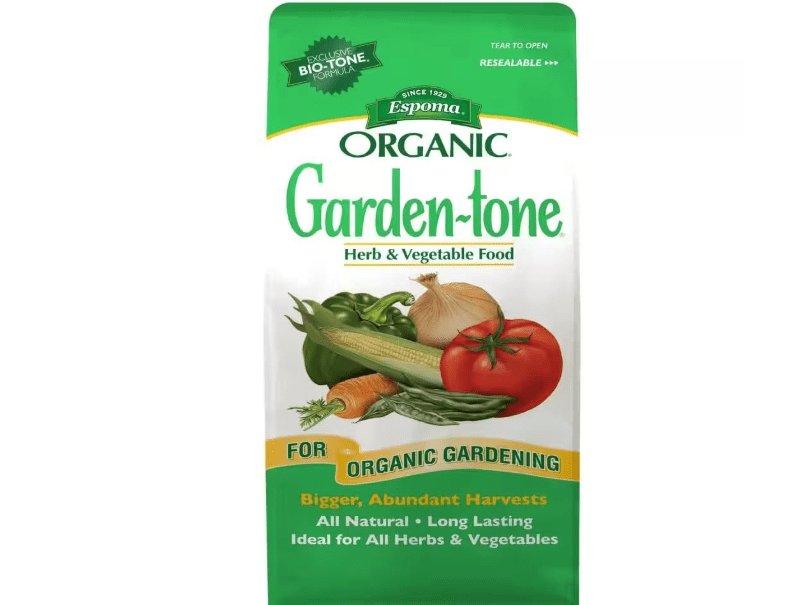 Espoma Organic Garden-Tone 3-4-4 Organic Fertilizer for Cool & Warm Season Vegetables and Herbs. Grow an Abundant Harvest of Nutritious and Flavorful Vegetables – 4 lb. Bag - Pack of 2
