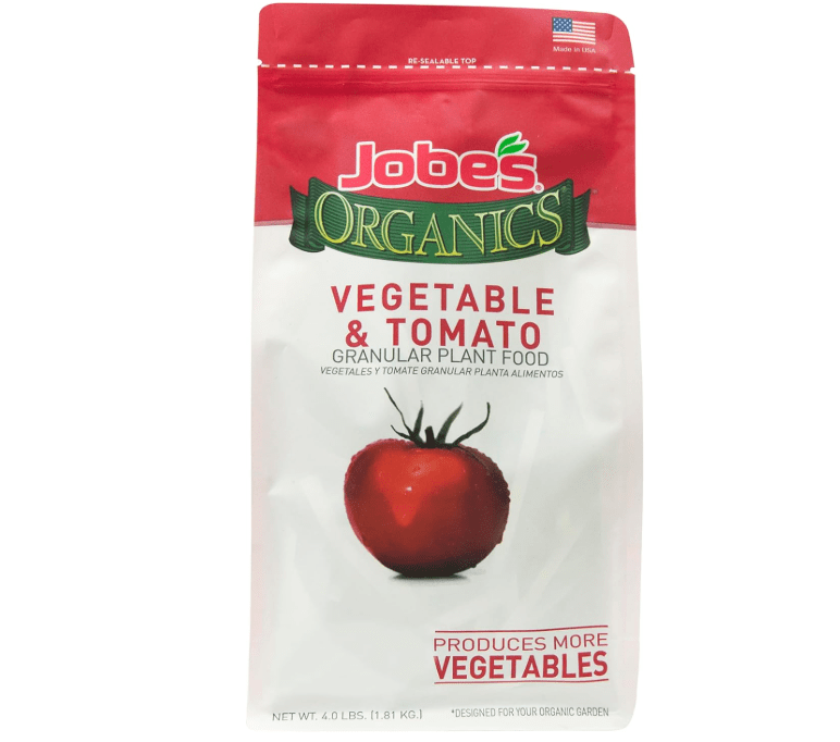 Jobe’s Organics Granular Garden Fertilizer, Easy Plant Care Fertilizer for Vegetable Gardens and Tomato Plants, 4 lbs Bag
