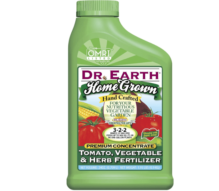Dr. Earth Home Grown Tomato, Vegetable & Herb Liquid Fertilizer 24 oz Concentrate
