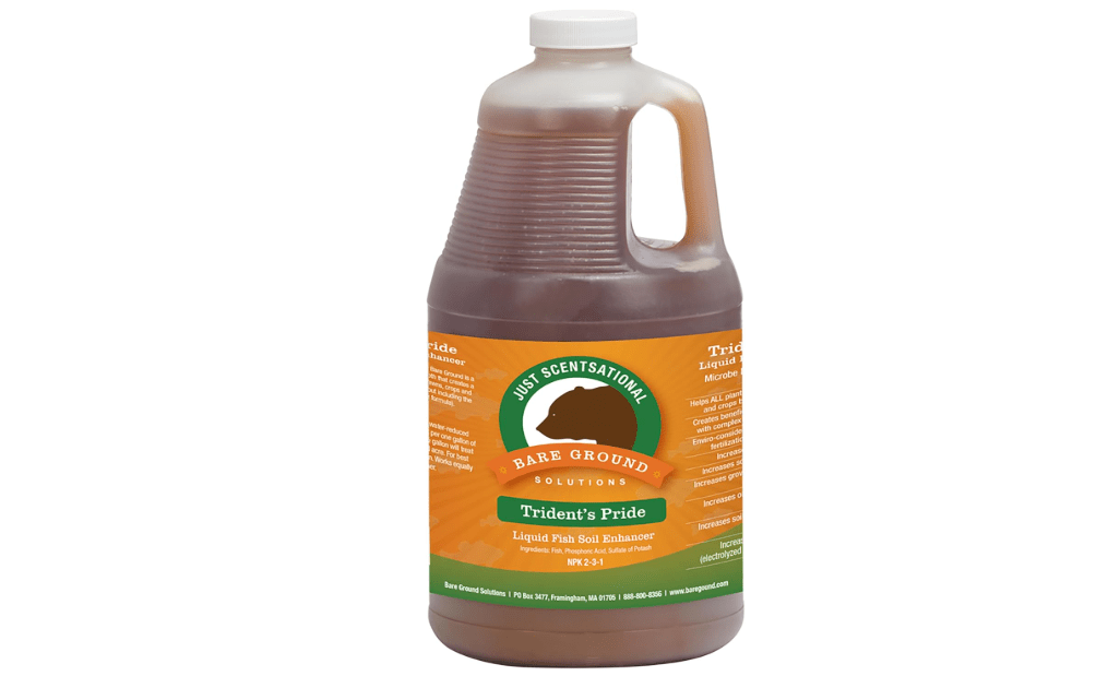 Just Scentsational Bare Ground Solutions TP-64G Trident's Pride Organic Liquid Fish Hydroponic Soil Fertilizer, 64 oz (2 Quarts)
