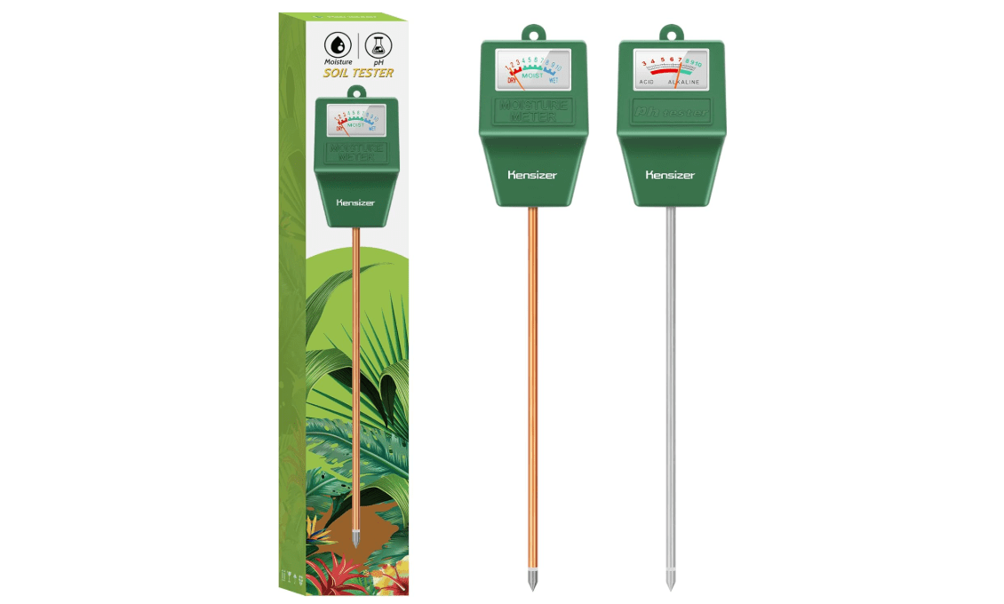 Kensizer Soil Tester, Soil Moisture/pH Meter, Gardening Farm Lawn Test Kit Tool, Digital Plant Probe, Water Hydrometer for Indoor Outdoor, No Battery Required
