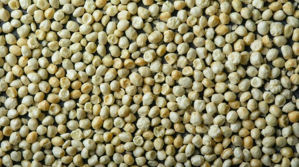 Close-up of various iceberg lettuce seeds ideal for vertical farming varieties selection