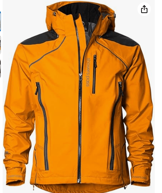 Showers Pass Refuge Rain Jacket - Waterproof & Windproof Hood Jacket For Men - Packable & Breathable Outdoor Travel Jacket
