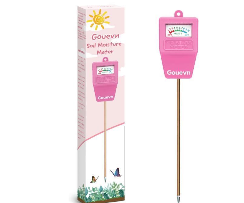 Soil Moisture Meter, Soil Tester Plant Moisture Meter for House Plants, Plant Water Meter Hydrometer Plant Sensor for Indoor Plant Care, No Battery Needed (Pink) 