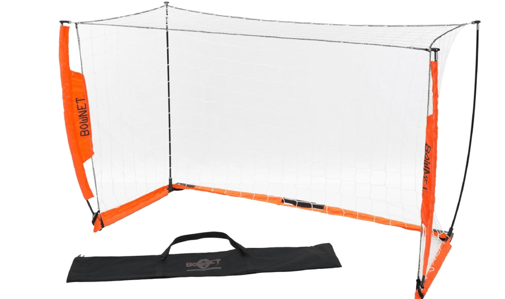 Bownet Portable Soccer Goal Net - Folding Pop Up Soccer Goal for Training & Practice - Durable Metal Frame 