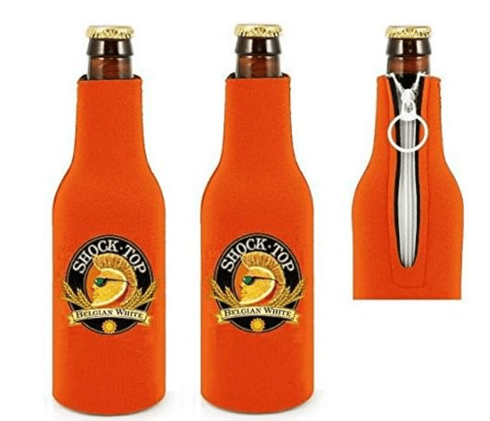 Shock Top Belgian White Ale Beer Bottle Suit Cooler Coolie Hugie 2
