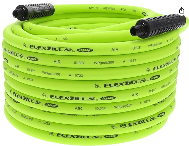 Flexzilla Hybrid Air Hose (3/8" x 50 ft, ZillaGreen - HFZ3850YW2)