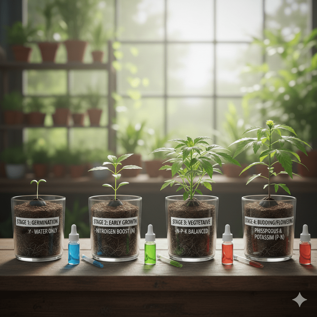 Feeding Seedlings in Soilless Mix for Healthy Growth