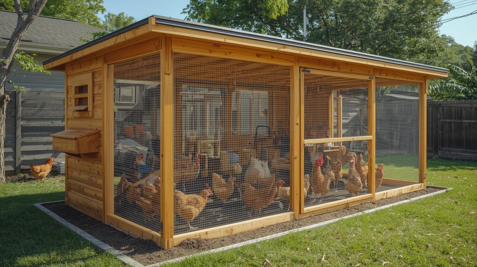  Beginner-friendly backyard chicken coop and run setup
