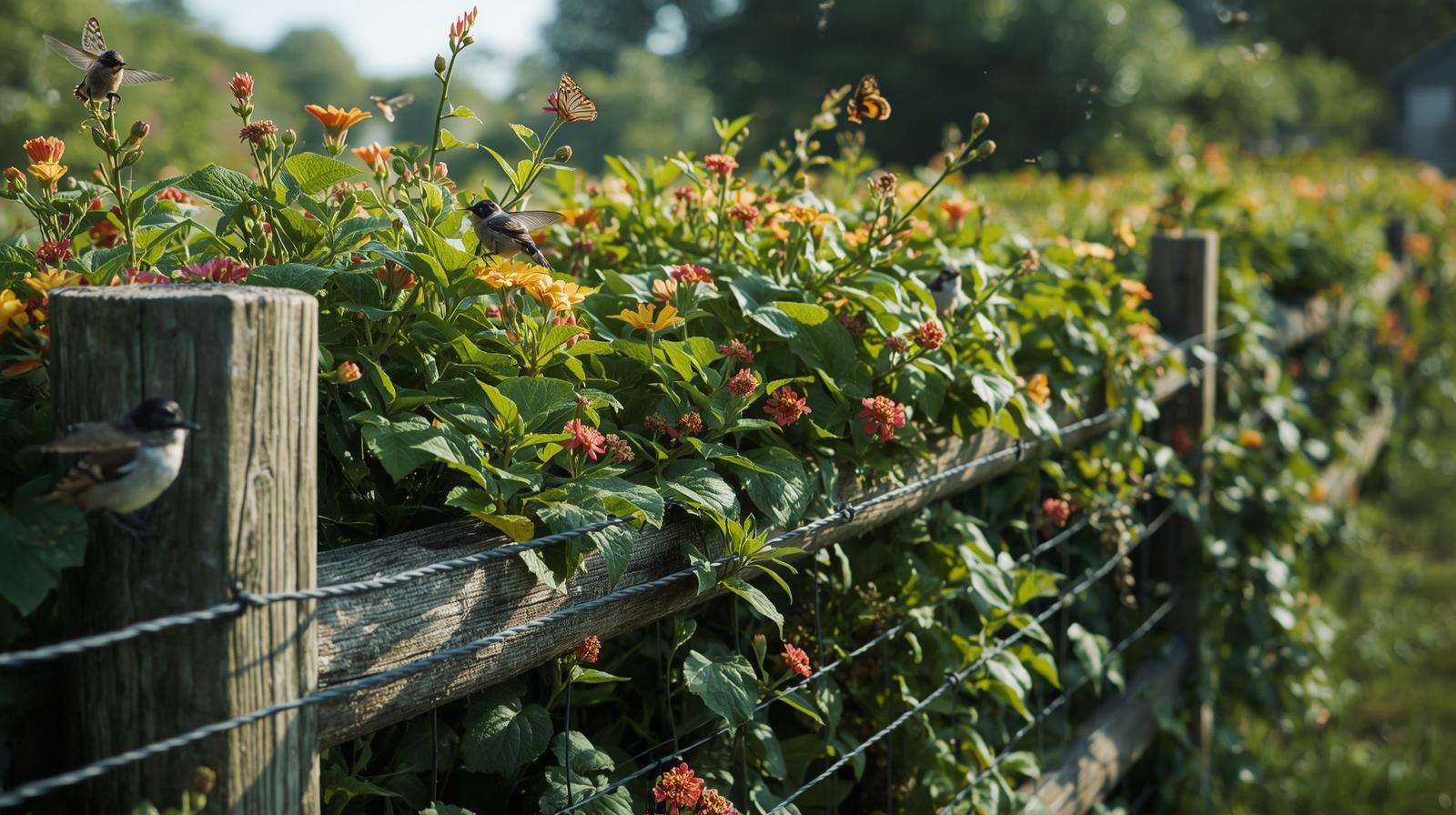 Living fences supporting biodiversity and beneficial insects on farms 