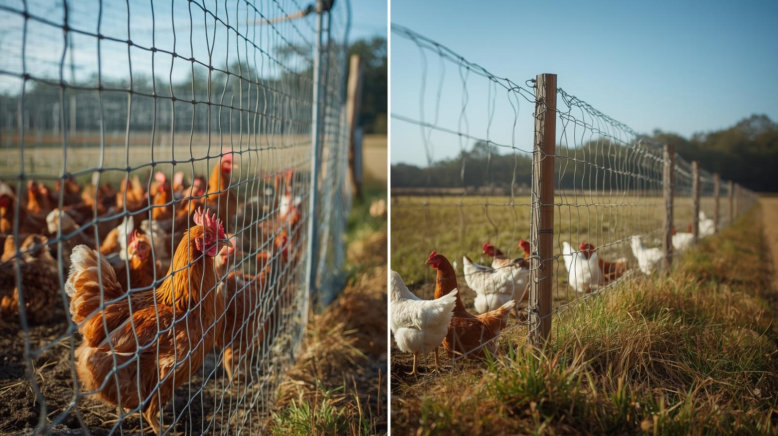  Comparison of electric poultry netting and traditional poultry fencing

