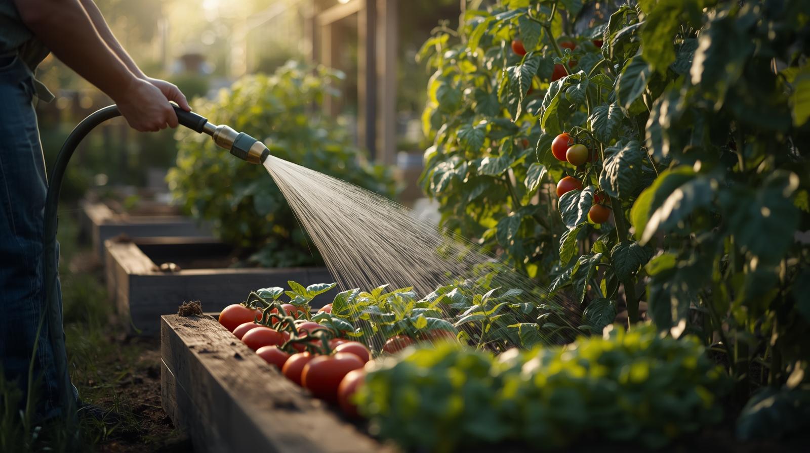  Using rain barrels to irrigate vegetable gardens efficiently