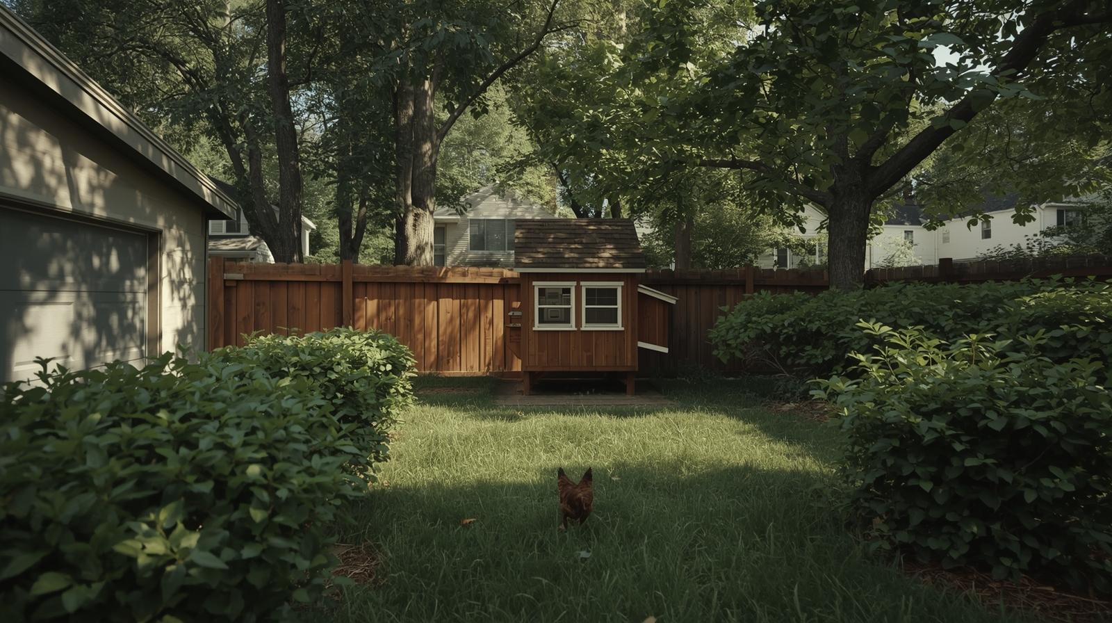  Proper chicken coop placement to reduce noise in towns