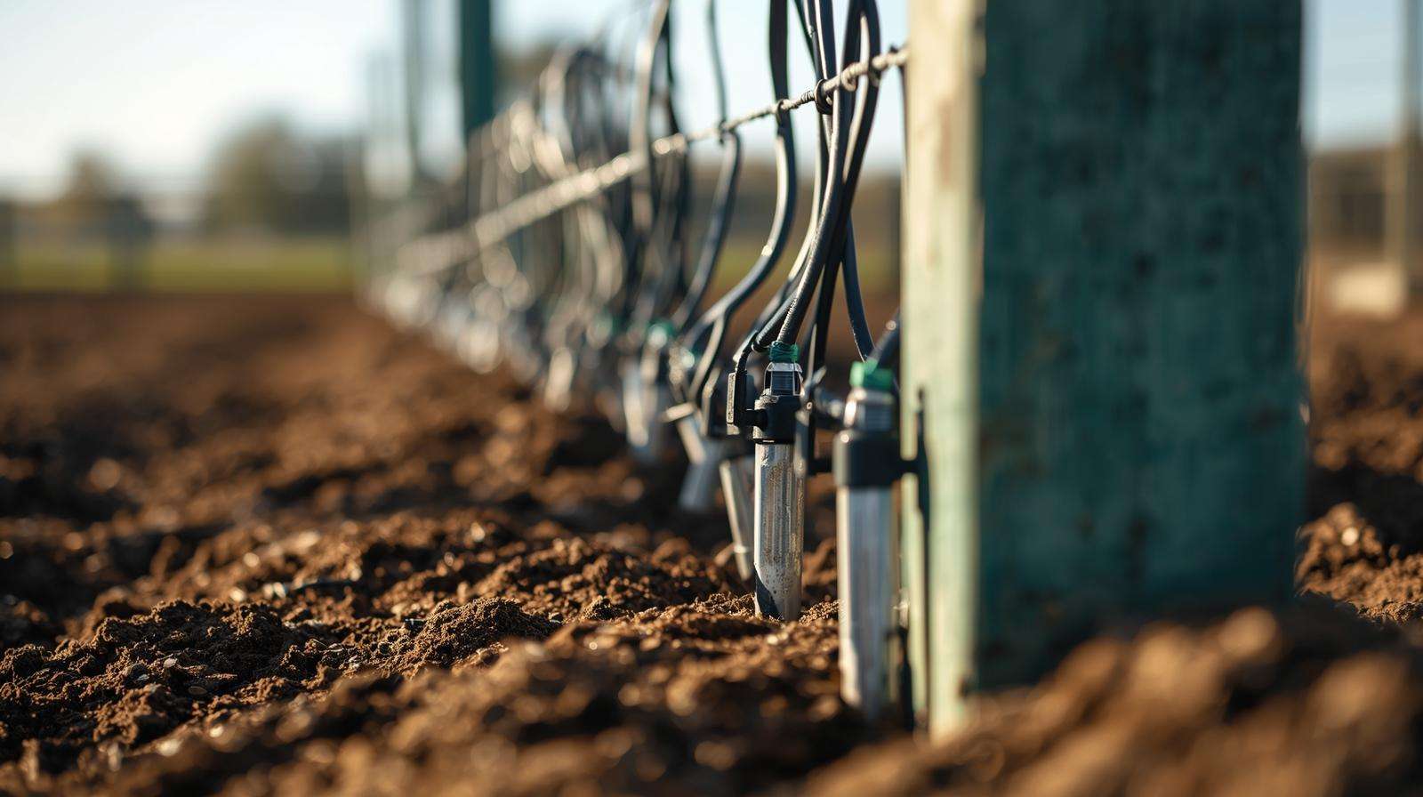  Electric poultry net energizer and grounding system properly installed
