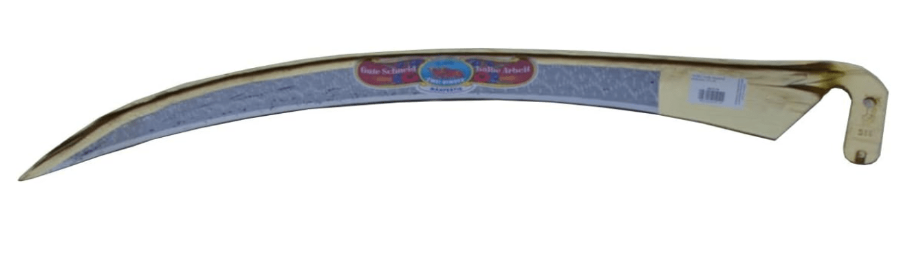 Muller Scythe Blade Oftner - Hand Forged in Austria (Total length 30″ (75cm), Sweep 50mm, Widest point 3.5″ 4910,75)