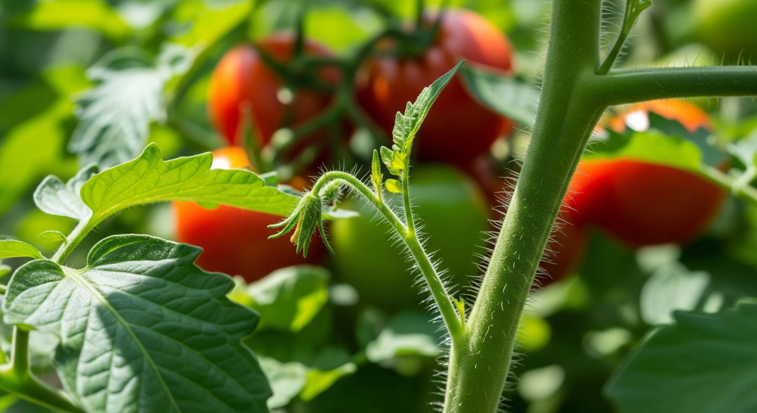 Tomato plant with visible sucker at leaf axil – what tomato suckers look like for pruning