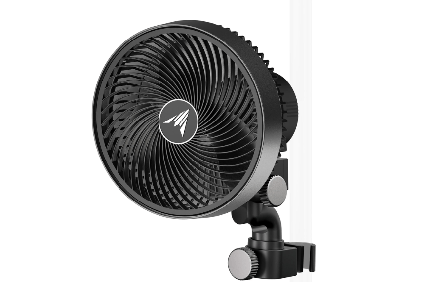 AC Infinity CLOUDRAY S6, Grow Tent Clip Fan 6” with Redesigned Long-Life EC Motor, Custom 10 Dynamic Wind Speeds and 10-Level Oscillation, Weatherproof IP-54, for Hydroponics Circulation Cooling
