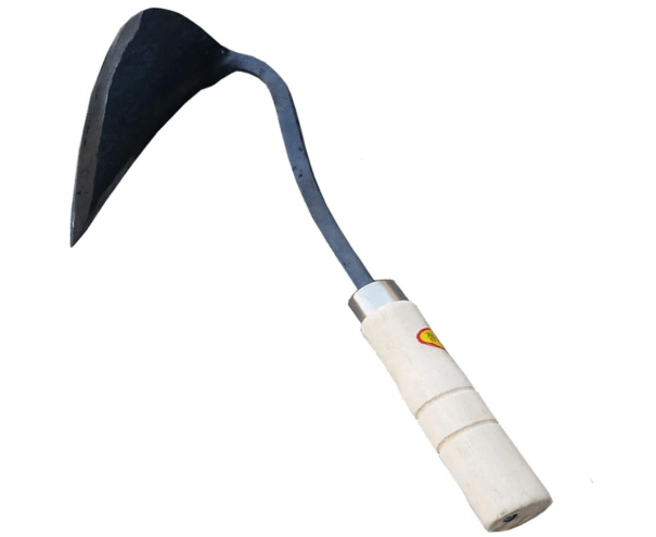 HANSHIN Premium Forged Gardening Hand Plow Hoe, Korean Daejanggan Style Ho-Mi(Weeding Sickle) for EZ Digger Tools, 1 Pack