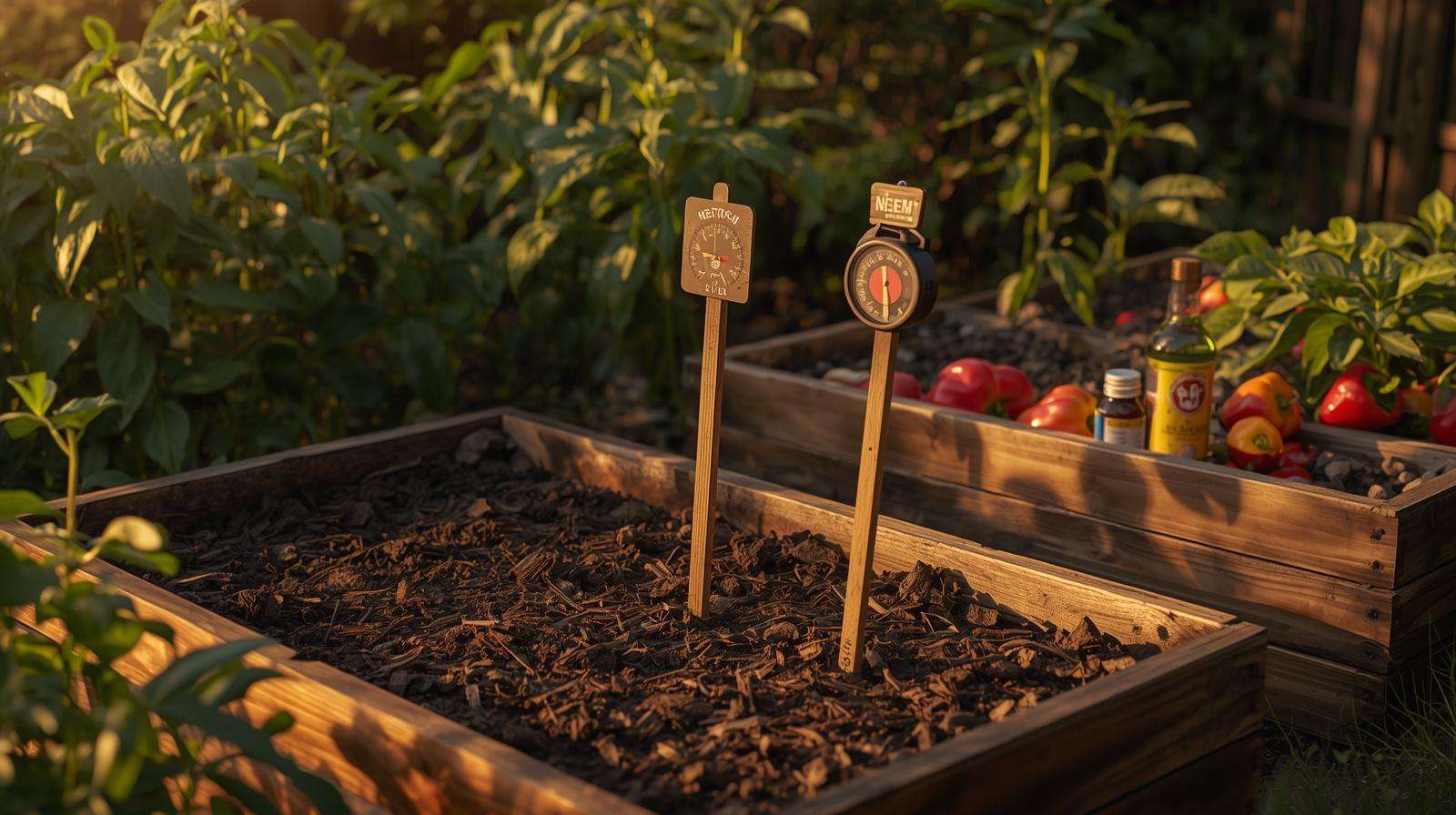 Maintenance tools for heat-resilient beds including soil monitoring, crop rotation, and troubleshooting for optimal yields.