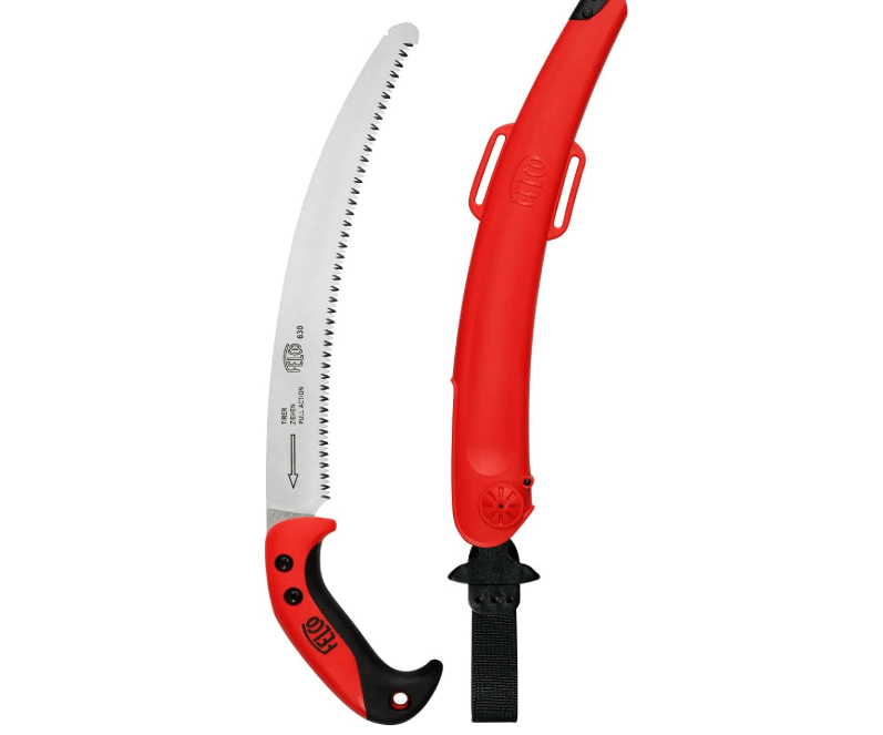 Felco Folding Saw (F 600) - Classic Tree Pruning Saw with Pull-Stroke Action, Red 