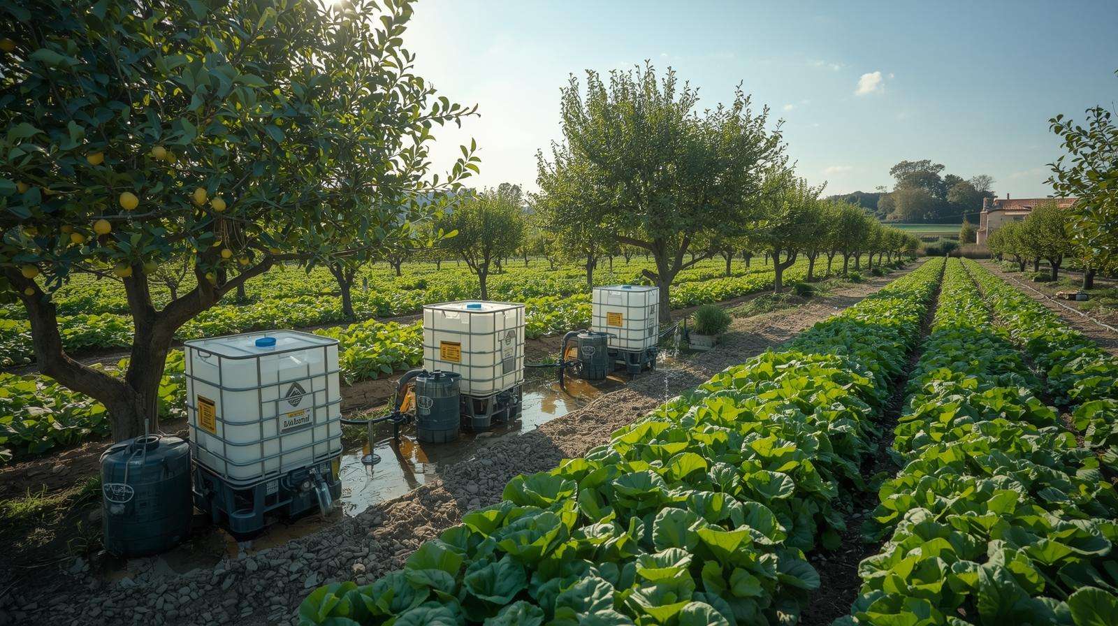 Case studies of rain barrels and IBC totes in sustainable farming