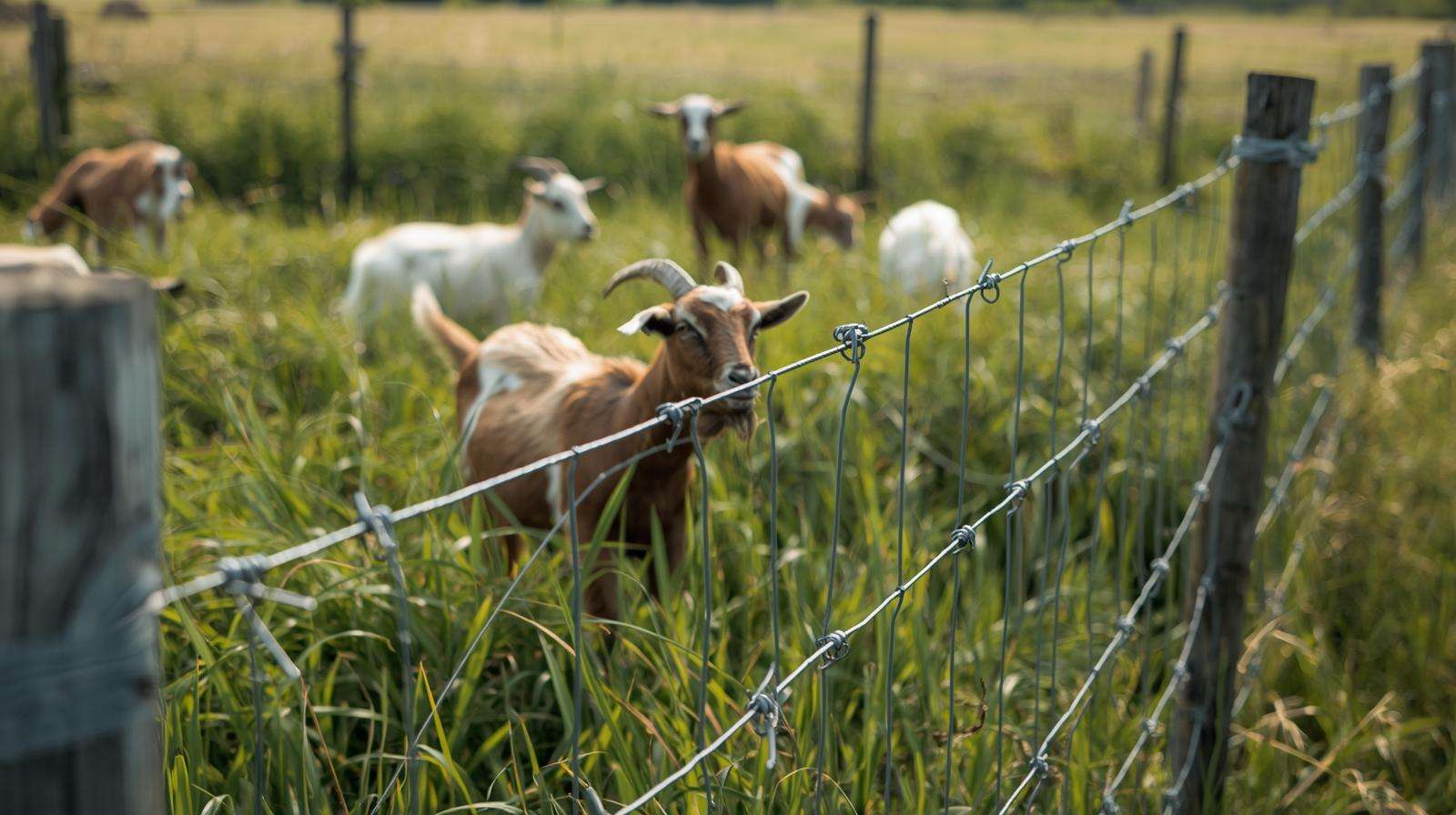 Secure high fencing designed for goats — goats vs sheep for homesteads illustrating containment differences and predator protection.