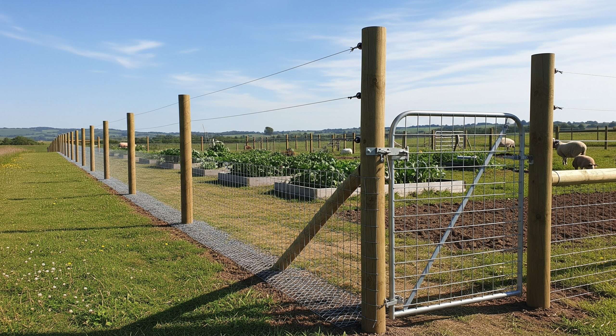Hybrid perimeter fence for homesteads – woven wire + electric for ultimate deer and dog protection