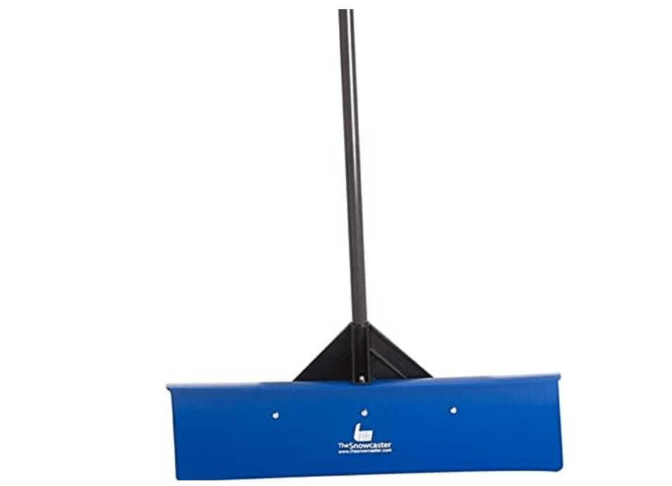 30-Inch Snow Pusher & Barn Shovel #30UPH | Heavy Duty 30-Inch Plastic Blade | Snow Removal for Driveway, Doorway, Sidewalks | Commercial & Residential (Blue)
