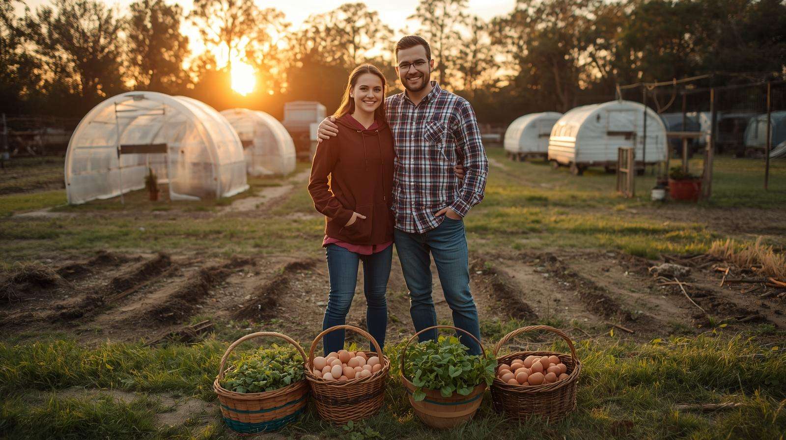 Debt-free farm startup success — starting a farm on a tight budget with real profits from smart low-cost planning and early income streams.
