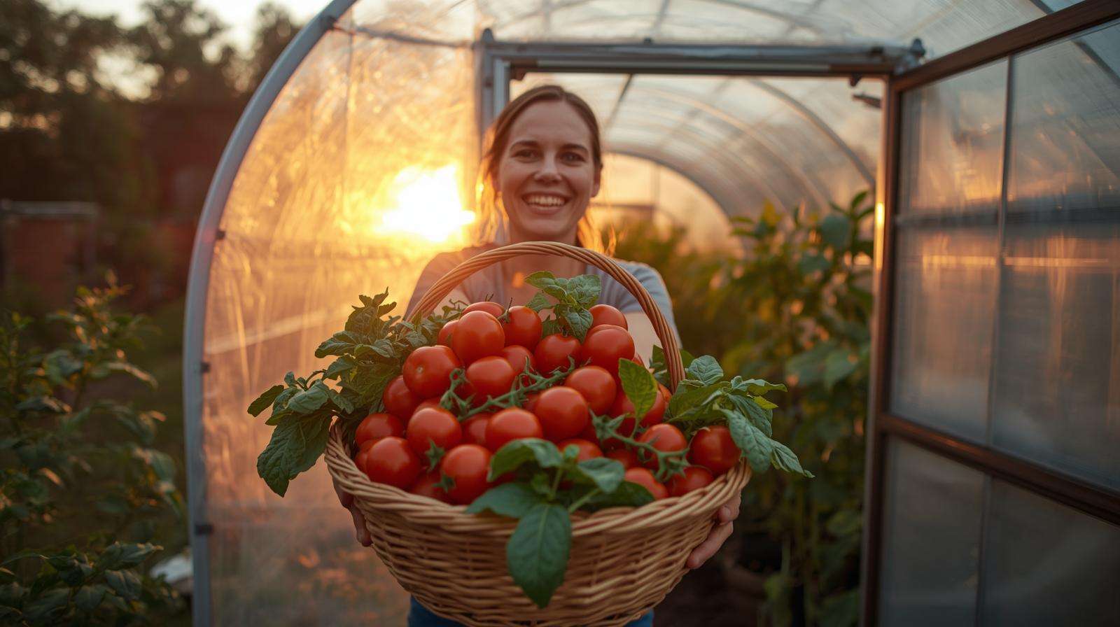 Abundant fresh harvest from a budget starter greenhouse — starter greenhouses on a budget delivering extended season and high yields with smart kit or DIY build.