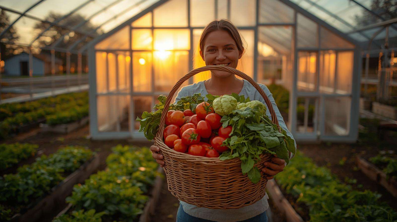 Abundant early harvest from plants started in a new greenhouse — using a new greenhouse wisely with proper seed starting, hardening off, and timing for superior results.