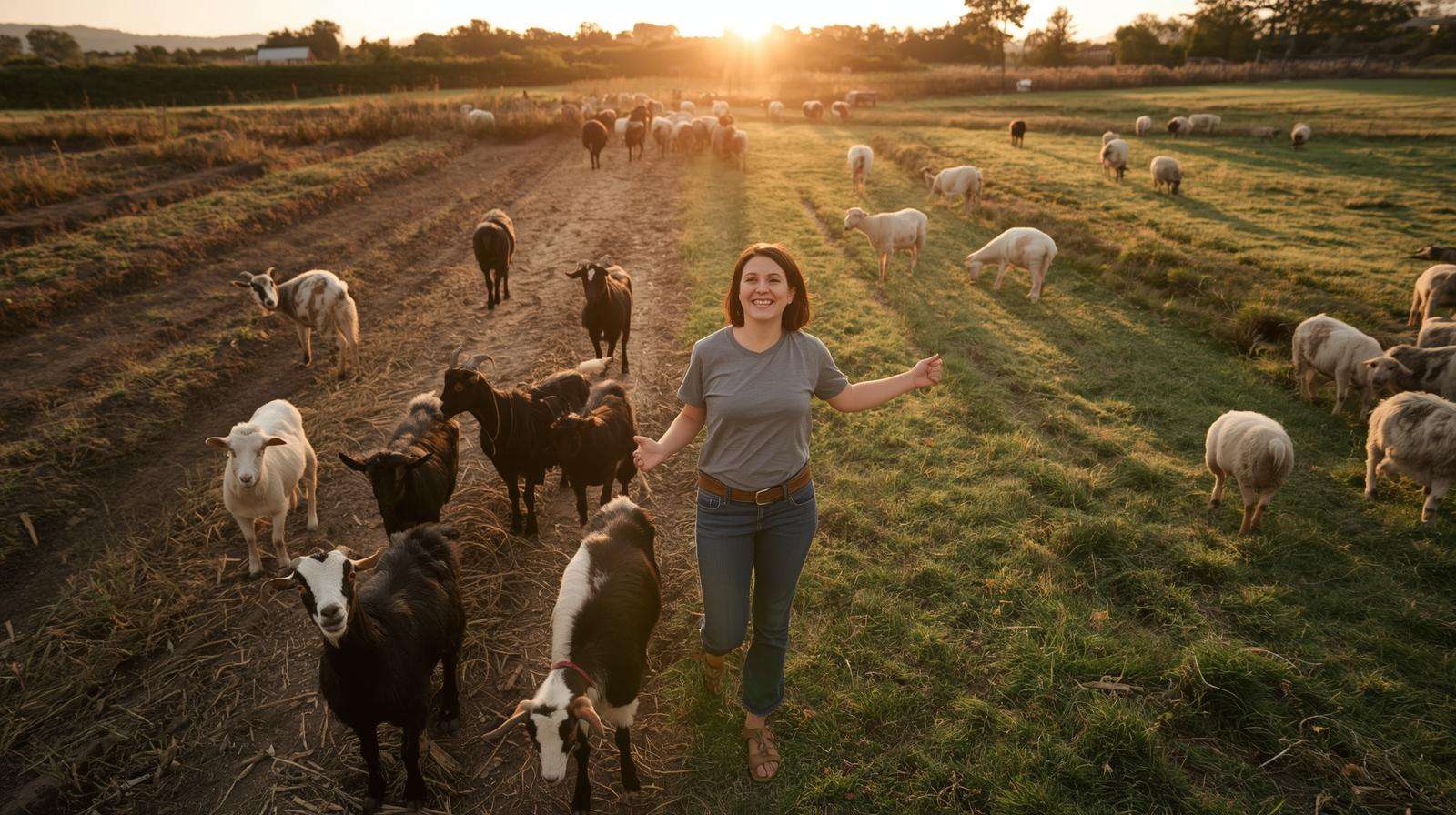 Thriving mixed goats and sheep flock transforming homestead pasture — goats vs sheep for homesteads real success story of complementary brush and grass management.