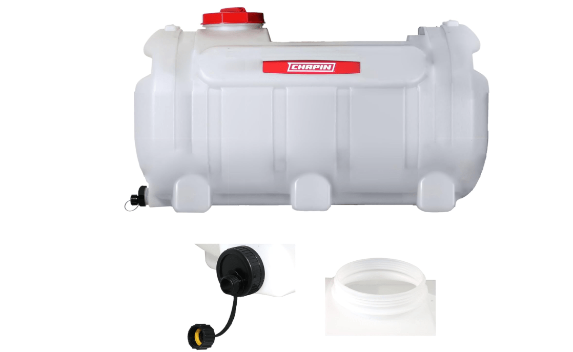 Chapin USA 98142: 40-Gallon Water Storage Tank, Utility Water Tank, Water Supply, for Farms, Acreage, Gardens, Orchards, Translucent White

