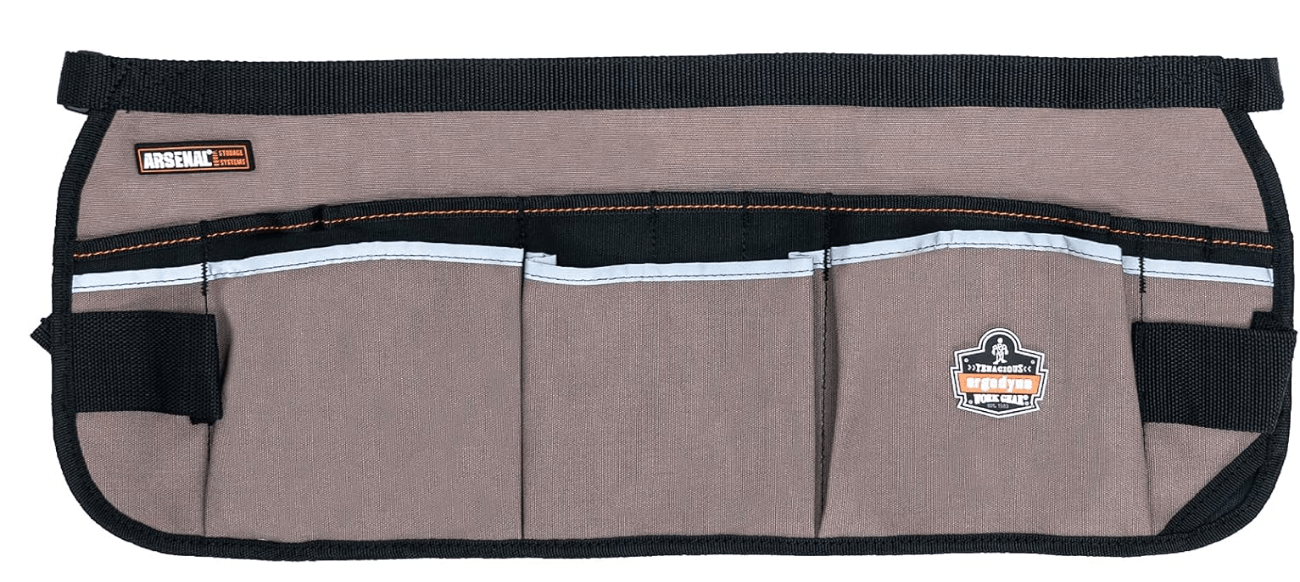 Ergodyne Arsenal 5706 Canvas Waist Tool Apron with 13 Pockets, Gray
