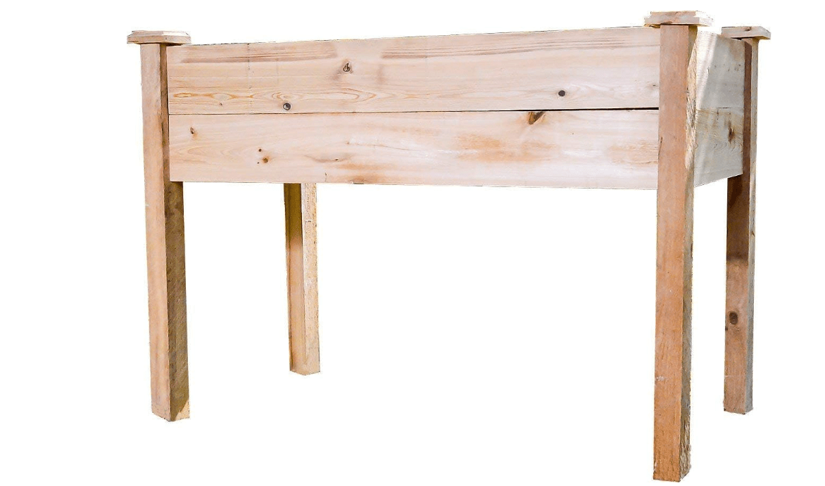 Pure Cypress Raised Garden Bed – Rustic Elevated Vegetable Planter [Handcrafted in The USA] - 24" x 48" x 36" Tall – Quality Outdoor Gardening Supplies by Deep South Grower
