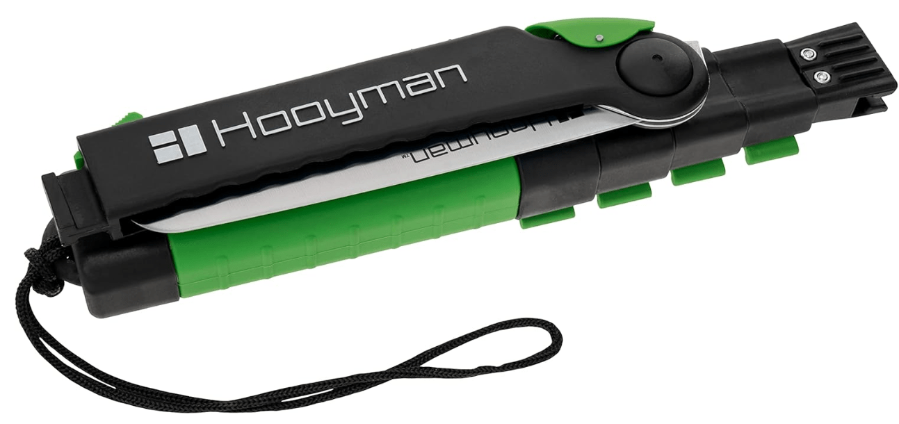 Hooyman Extendable Tree Saw with Compact Design, Detachable Handsaw and Telescoping Pole, No-Slip H-Grip, Impulse Hardened Teeth, and Wrist Lanyard for Tree Trimming, Hunting, Camping, and Outdoors