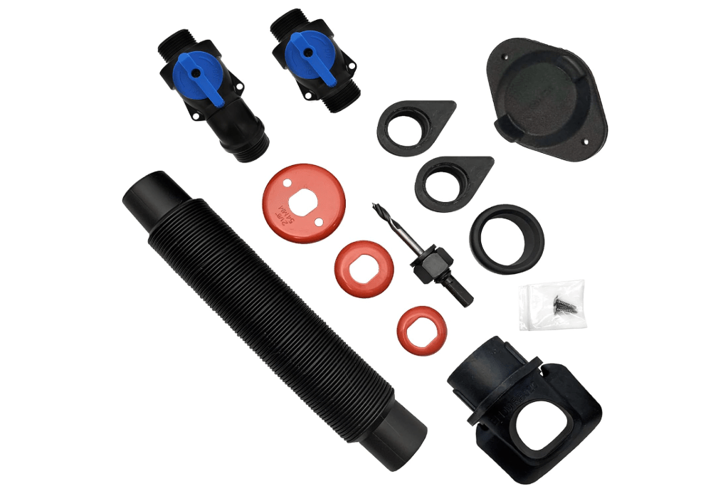 EarthMinded DIY Rain Barrel Diverter and Parts Kit - Water Collection System To Convert Containers into Rain Barrels - Catch Rain Water for Outdoor Chores - RBK-0001

